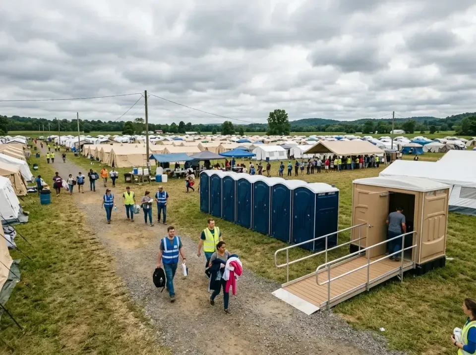 disaster-relief-camp-restrooms-010 — frequently asked questions, Dumpster & Portable Bathrooms Rental in Bath, MI